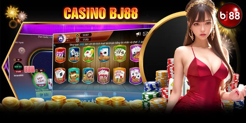 Tổng hợp trò chơi lừng lẫy tại casino BJ88